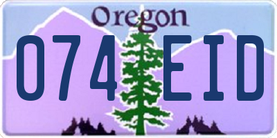 OR license plate 074EID
