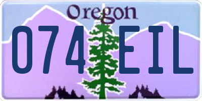 OR license plate 074EIL