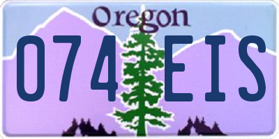 OR license plate 074EIS