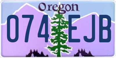 OR license plate 074EJB
