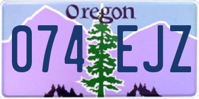 OR license plate 074EJZ