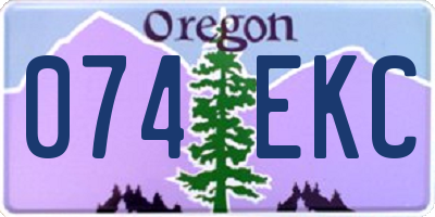 OR license plate 074EKC
