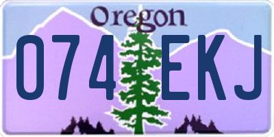 OR license plate 074EKJ