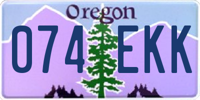 OR license plate 074EKK