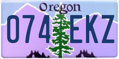 OR license plate 074EKZ
