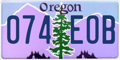 OR license plate 074EOB