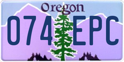 OR license plate 074EPC