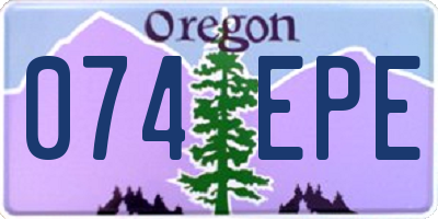OR license plate 074EPE