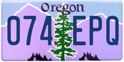 OR license plate 074EPQ