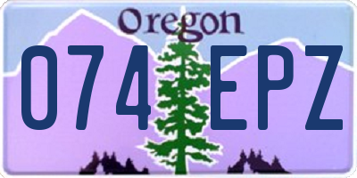 OR license plate 074EPZ