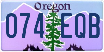 OR license plate 074EQB