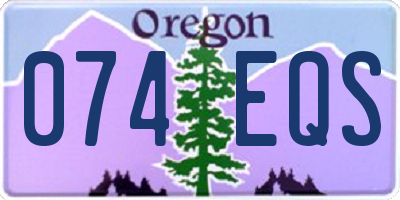OR license plate 074EQS