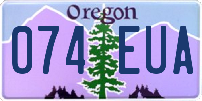 OR license plate 074EUA