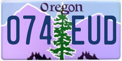 OR license plate 074EUD