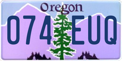 OR license plate 074EUQ