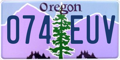 OR license plate 074EUV
