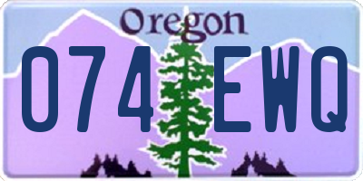 OR license plate 074EWQ