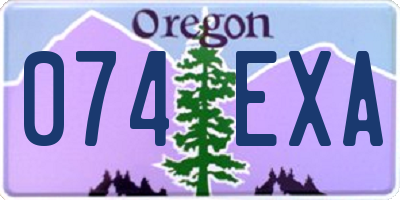 OR license plate 074EXA