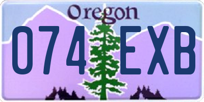 OR license plate 074EXB