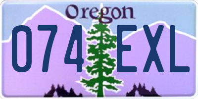 OR license plate 074EXL