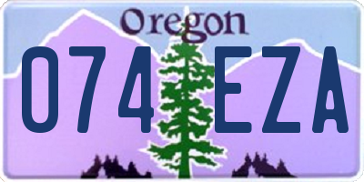 OR license plate 074EZA