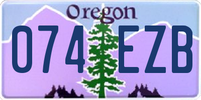 OR license plate 074EZB