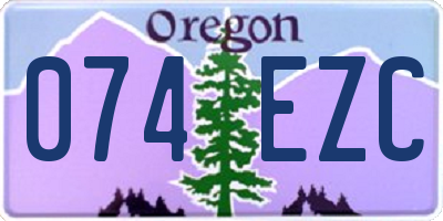 OR license plate 074EZC