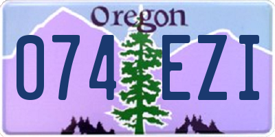 OR license plate 074EZI