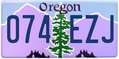 OR license plate 074EZJ