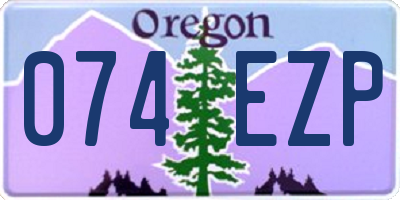 OR license plate 074EZP