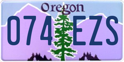 OR license plate 074EZS