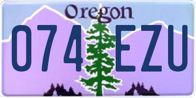 OR license plate 074EZU