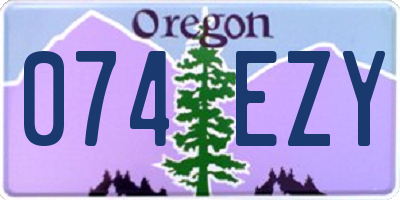 OR license plate 074EZY