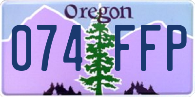 OR license plate 074FFP