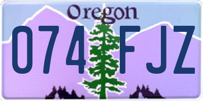 OR license plate 074FJZ