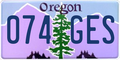 OR license plate 074GES