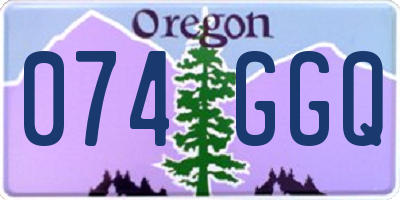 OR license plate 074GGQ
