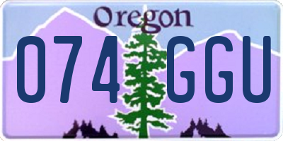 OR license plate 074GGU