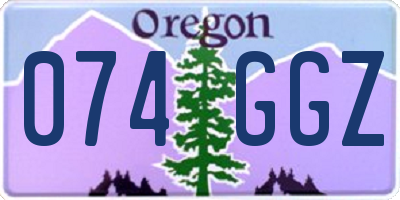 OR license plate 074GGZ