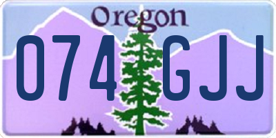OR license plate 074GJJ