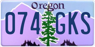 OR license plate 074GKS