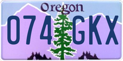 OR license plate 074GKX