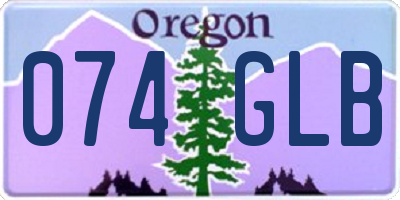 OR license plate 074GLB