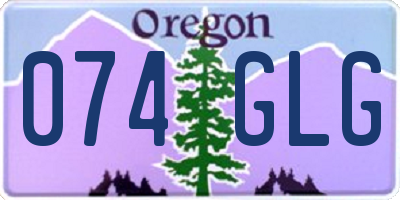 OR license plate 074GLG