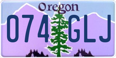 OR license plate 074GLJ