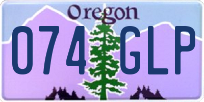 OR license plate 074GLP