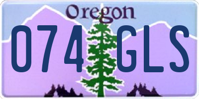 OR license plate 074GLS