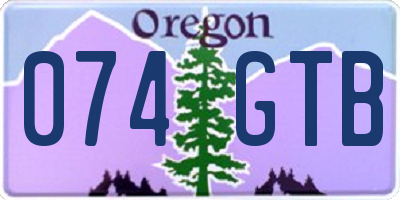 OR license plate 074GTB