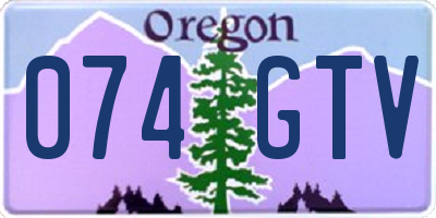 OR license plate 074GTV