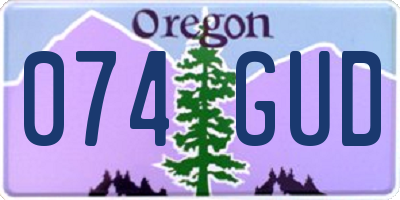 OR license plate 074GUD